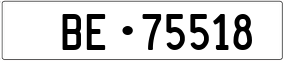 Trailer License Plate